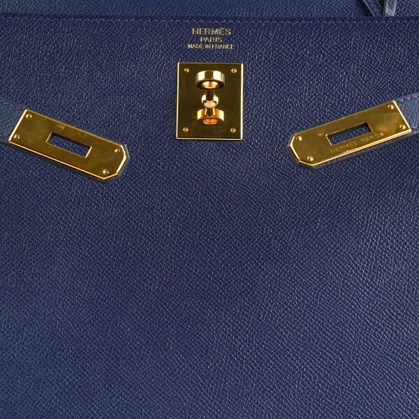 Hermes - Blue Sapphire Epsom Leather Gold Hardware Kelly 35